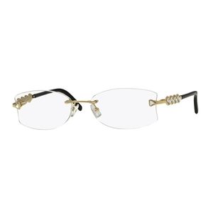 Caviar 2376 Eyeglasses 21 Gold 55mm Semi-Oval